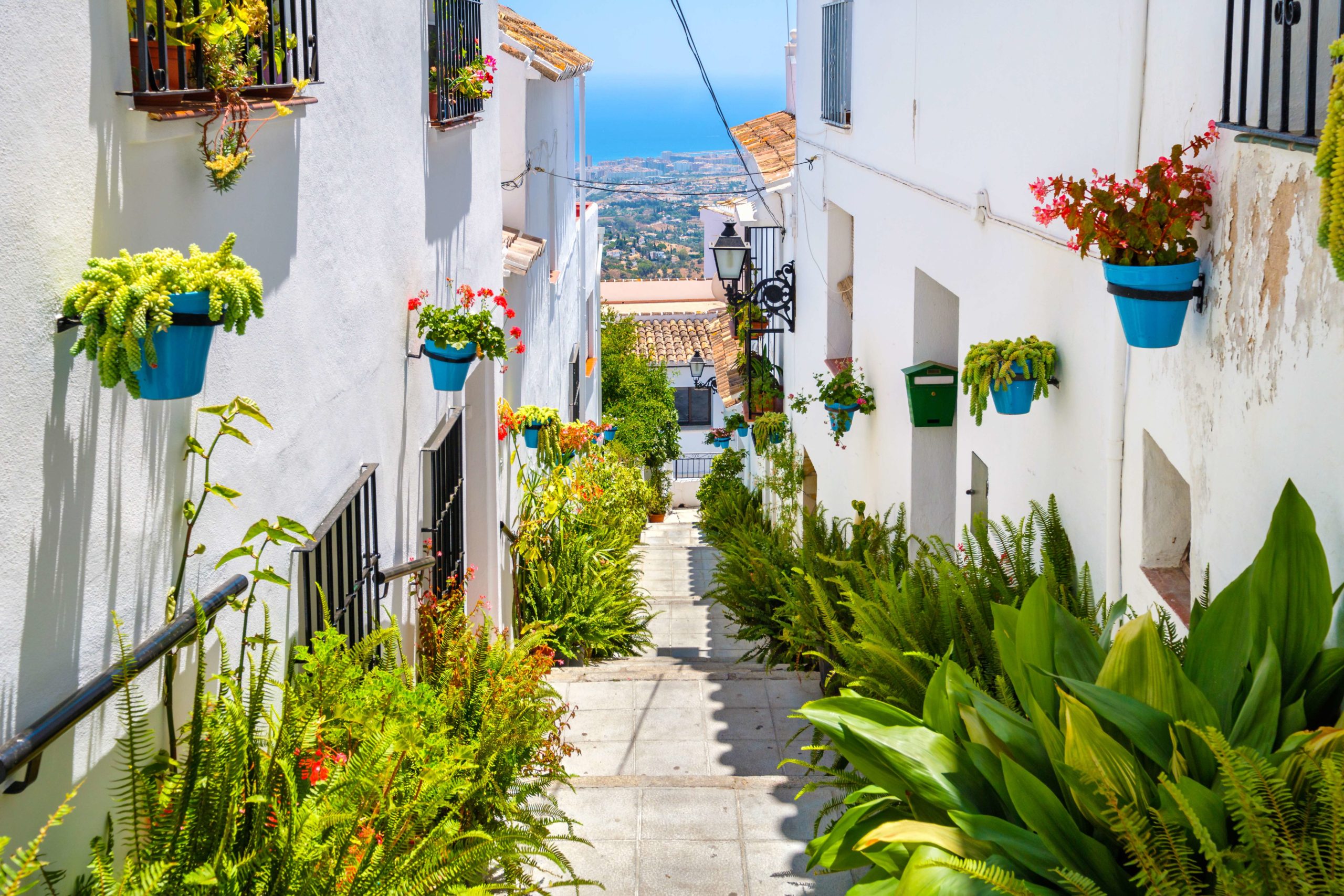 Vue depuis le village blanc de Mijas